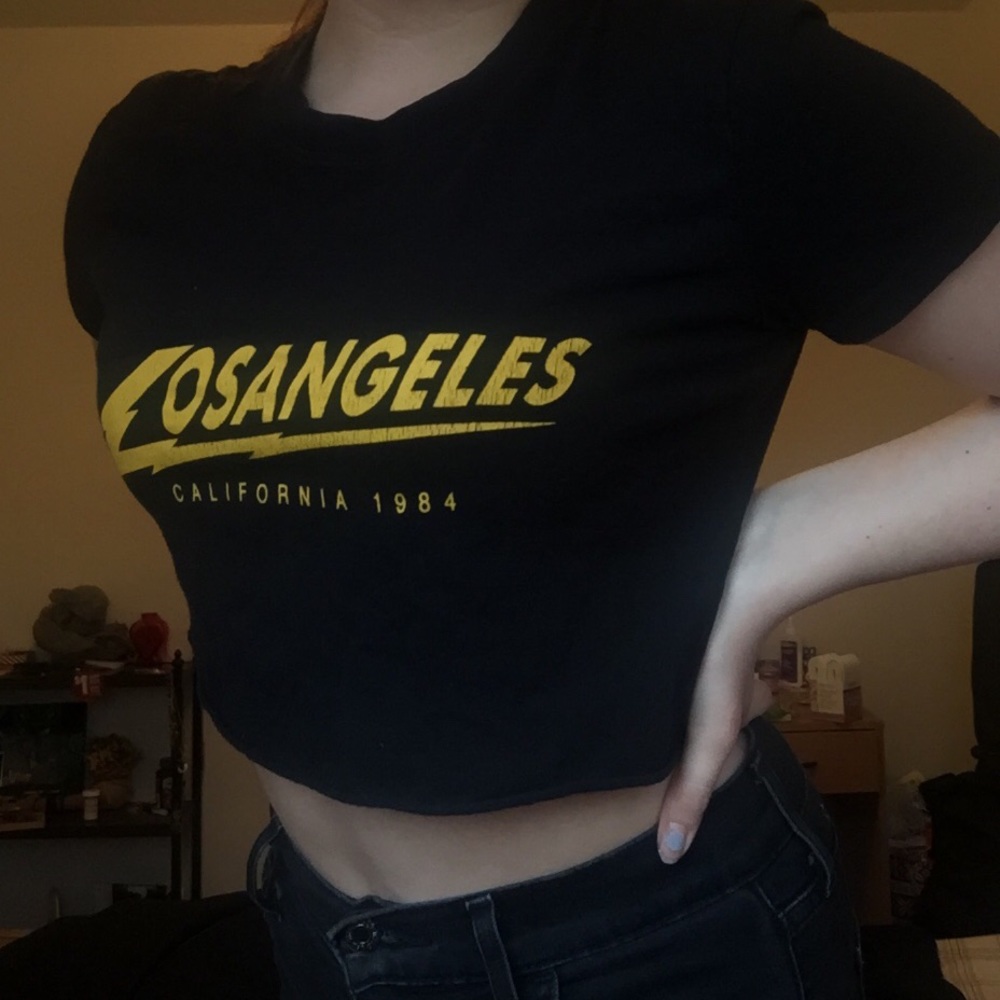 Brandy Melville LA cropped t-shirt🦋